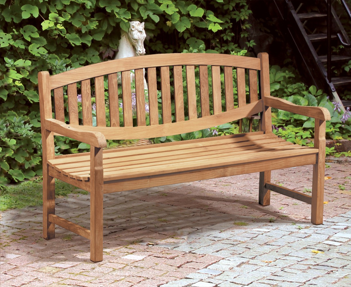 Ascot Teak 3 Seater Garden Bench