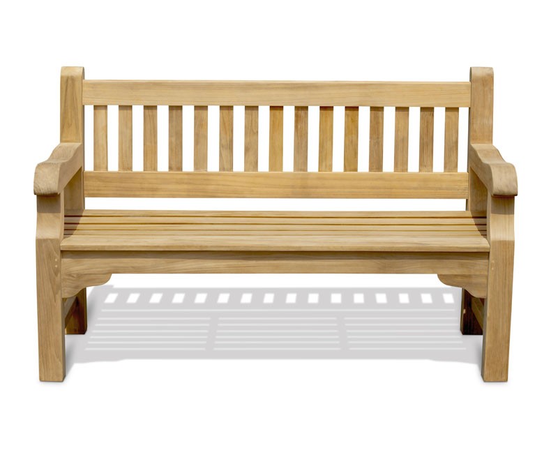 Braemar 3 Seater Teak Garden Bench - 1.5m